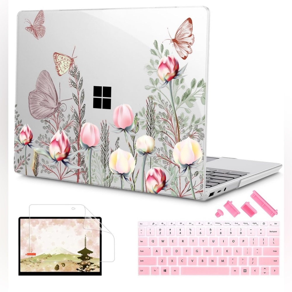 Floral Laptop Case for Microsoft Surface 15 inch Laptop